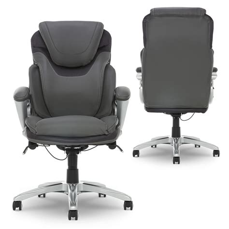 Serta Bryce Executive Office Chair With Air Technology Gray Bonded