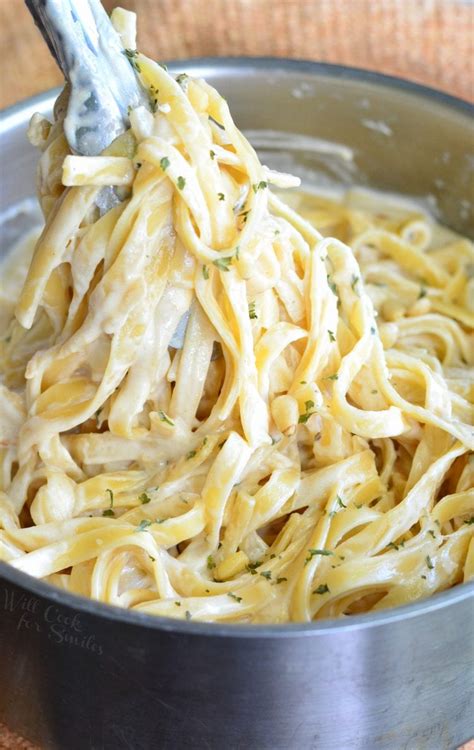 roasted garlic asiago fettuccine will cook for smiles