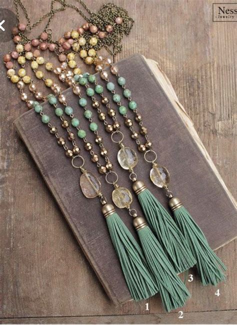 Boho Jewellery Necklaces Beaded Boho Necklace Tassel Jewelry