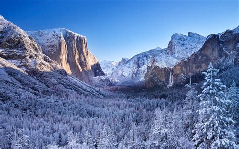 Yosemite National Park Winter 4k Wallpapers Hd Wallpapers Id 19770