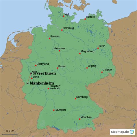 Die galerie ist ein guter. Leverkusen Karte | goudenelftal