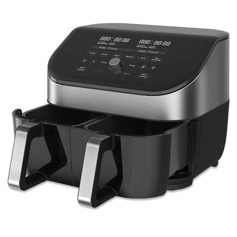 Instant Vortex Plus Dual Quart Stainless Steel Air Fryer With ClearCook Corningware