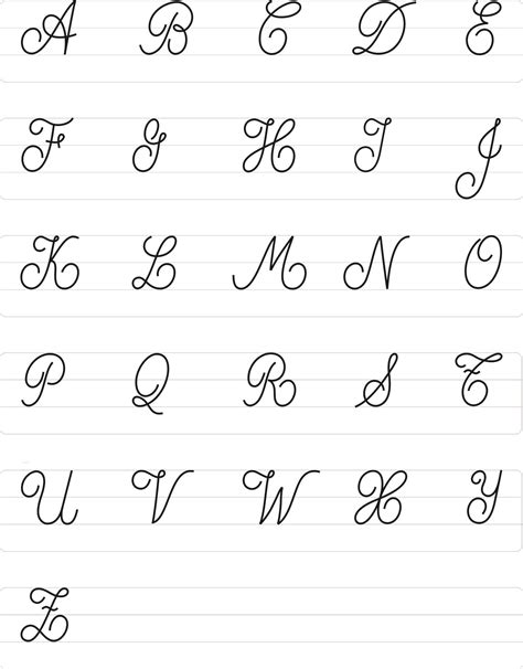 El Abecedario En Letra Cursiva Mayúscula C Hand lettering tutorial Hand lettering worksheet