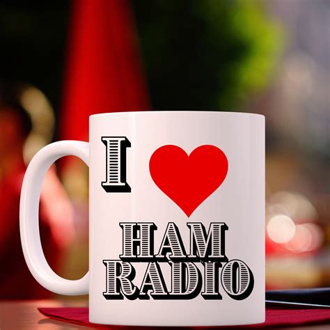 Home And Living Kitchen And Dining Drinkware Mugs I Love Ham Radio 12oz Coffee Mug