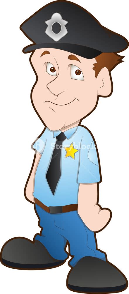 Police Officer Cartoon Character Royalty Free Stock Image Storyblocks