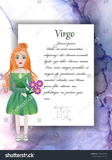 Zodiac Horoscope Astrological Card Signs Chibi Stock Vector Royalty