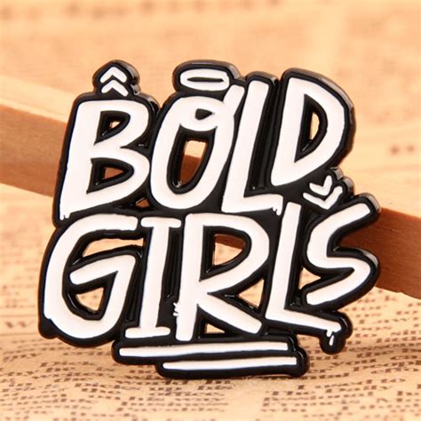 Lapel Pins No Minimum Bold Girls Custom Enamel Pins 40 Off