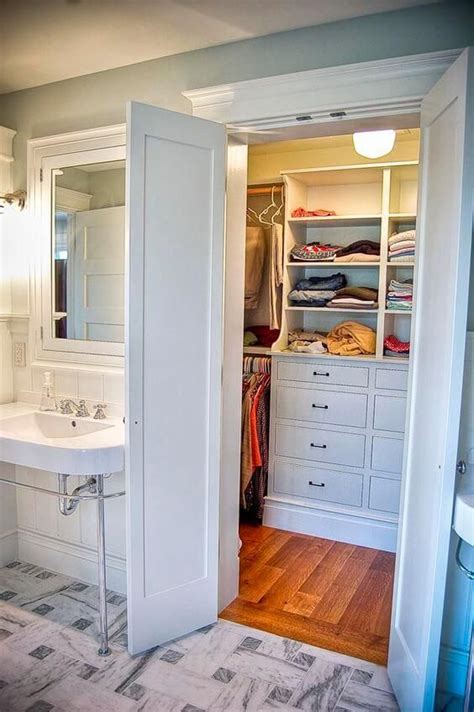 Innovative Bathrooms With Walk In Closets Small Master Bathroom