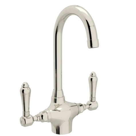Rohl Country Kitchen 2 Handle Bar Faucet In Polished Nickel A1667lmpn 2