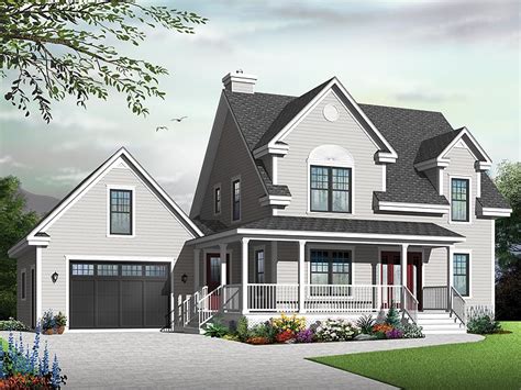 Country Home Plans Small Two Story Country House Plan 027h 0305 At