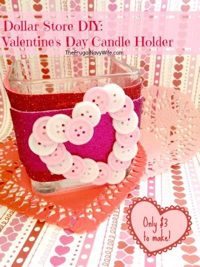 Dollar Diy Valentines Day Candle Holder