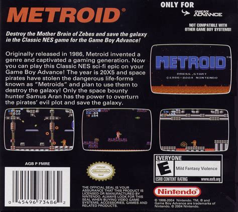 Classic Nes Series Metroid Details Launchbox Games Database