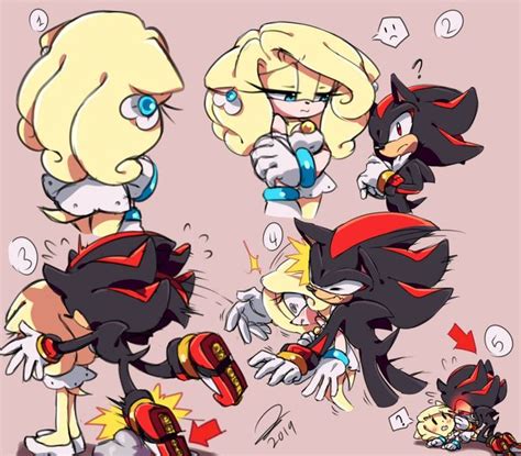 Shadow Being Clumsy To Elina By Sonicaimblu19 Shadow And Maria Sonic