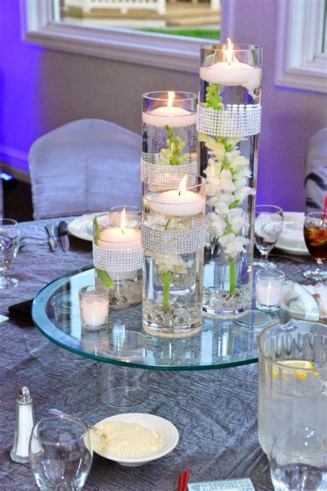 Wedding Ideas Rbl Cylinder Vase Floating Candle Centerpiece Full Circle Picture Centerpieces