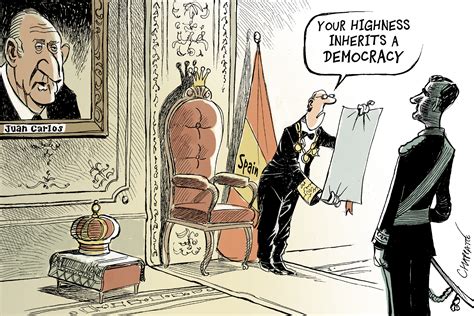 Juan Carlos Of Spain Abdicates Globecartoon Political Cartoons Patrick Chappatte