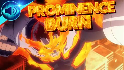 My Hero Academia Endeavor Prominence Burn Sound Effect Youtube