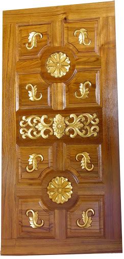 Single Wooden Kerala Model Main Door Single Door Wood