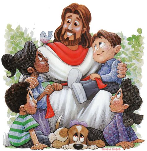 Bendición A Los Niños Jesús Y Los Niños