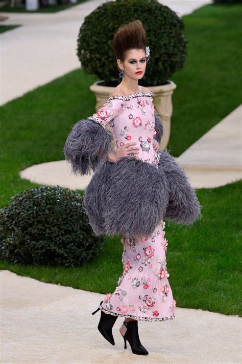 Kaia Gerber Walks The Runway At The Chanel Haute Couture Spring Summer