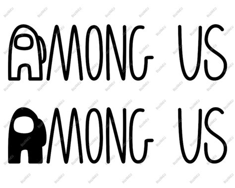 Among Us Svg Video Game Silhouette Instant Download Svg Etsy