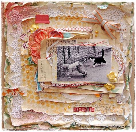 Love All The Layers Scrapbooking Layouts Vintage Vintage Scrapbook