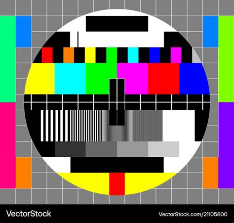 Television Test Card Royalty Free Vector Image