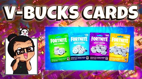 Fortnite NEW V Bucks Gift Cards YouTube