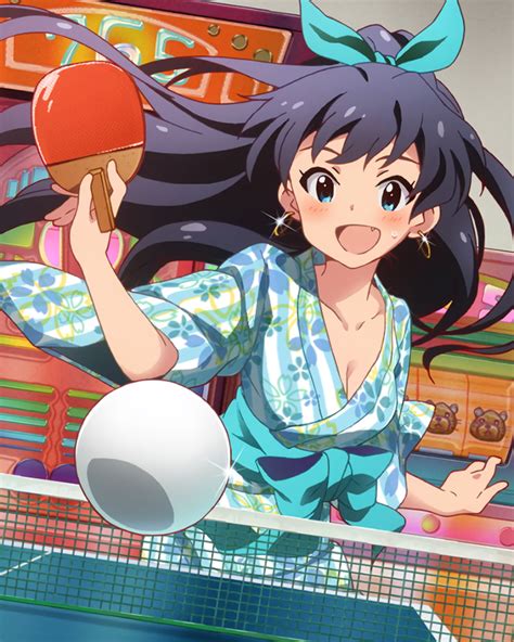 Hibiki Ganaha Playing Ping Pong Idolmster Idolmaster 765 Production
