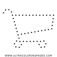 Shopping Cart Coloring Page Ultra Coloring Pages