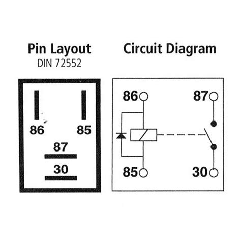 12v Relay Wiring Diagram 4 Pin Wiring Draw And Schematic