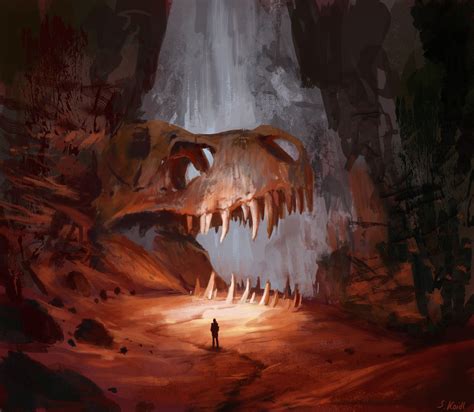 Fossil Cave By Artist Stefan Koidl Fantasy Concept Art Environment