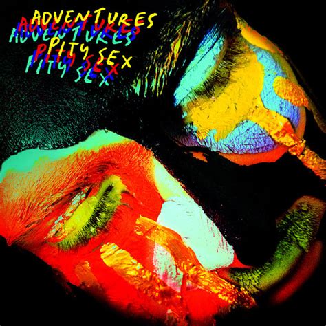 Adventures Pity Sex Adventures Pity Sex Blackwhite With Orange And Yellow Splatter