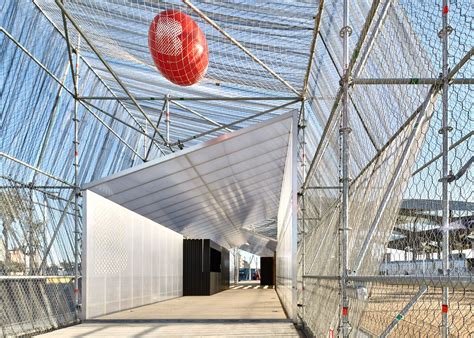 Peris Toral Arquitectes Uses Scaffolding To Create Temporary Pavilion