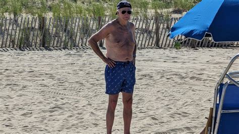 Us President Joe Bidens Shirtless Pics On Us Beach Go Viral