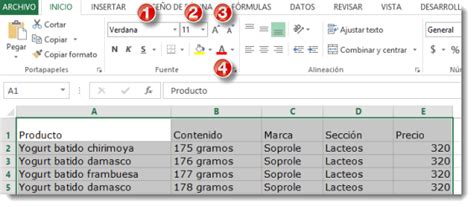 Informática Ecolba G08 P1s1 Los Formatos En Excel
