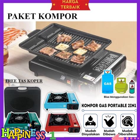 Jual Paket Kompor Portable Gas Ultra Grill Paket Ngegrill Murah