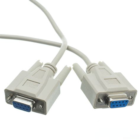 10ft Null Modem Cable Ul Db9 Female