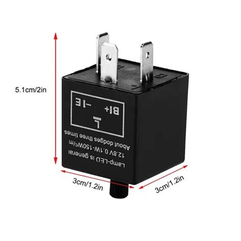 Led Flasher Relay 3 Pin Indicator Flasher Relay 12 Volt 3 Pin Led
