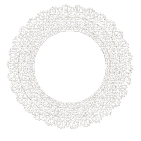 White Lace Png Transparent Lace White Circles Circle Deco