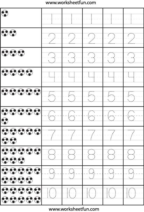 Tracing Numbers 1 20 Printable