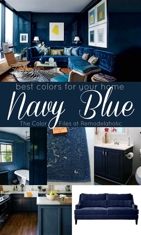Remodelaholic Best Colors For Your Home Navy Blue