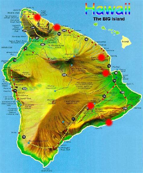 Map Of Big Island Of Hawaii