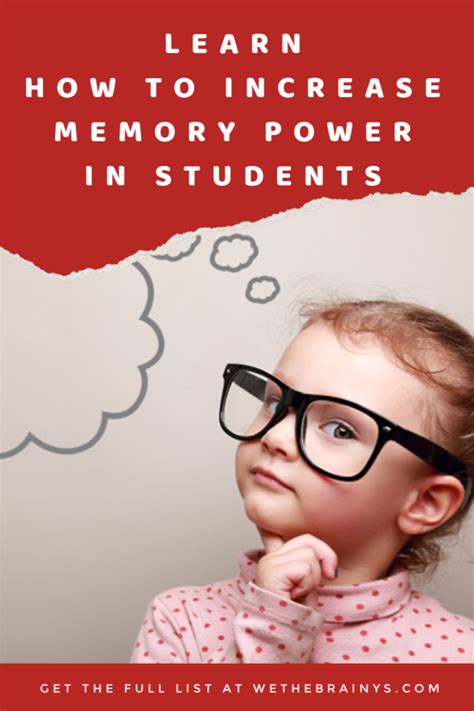 Tips On How To Increase Memory Power In Students Increase Memory