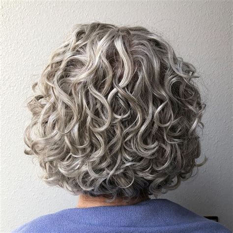 Best Hairstyles For Gray Medium Length Curly Over