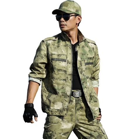 Military Tactical Suit Army Camouflage Clothes Casual Jacket Pants