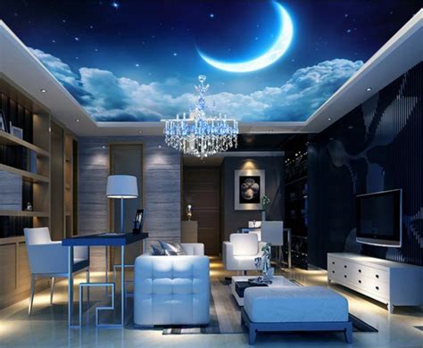 Diy night sky ceiling paint. 3D Moon Night Sky Ceiling WallPaper Murals Wall Print Decal Deco AJ WALLPAPER GB | eBay