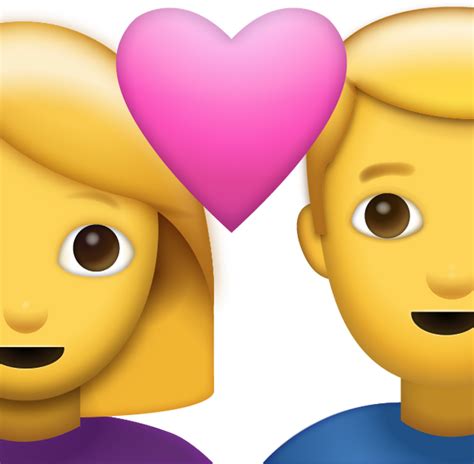 Couple With Heart Emoji Free Download Iphone Emojis Emoji Island