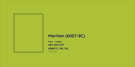 Valspar Martian 6007 8c Paint Color Codes Similar Paints And Colors