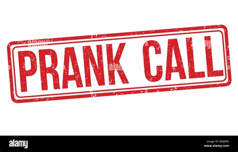 Prank Call Grunge Rubber Stamp On White Background Vector Illustration