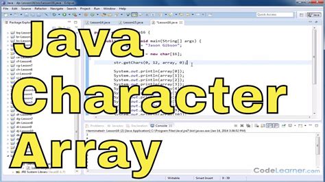 Java Tutorial Read Characters From A String Into A Char Array Hot